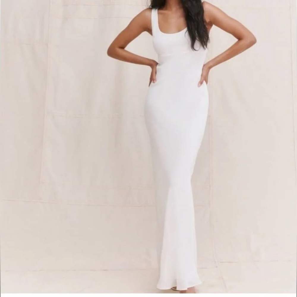 Reformation Barletta Dress, Ivory, Size 10, NWT